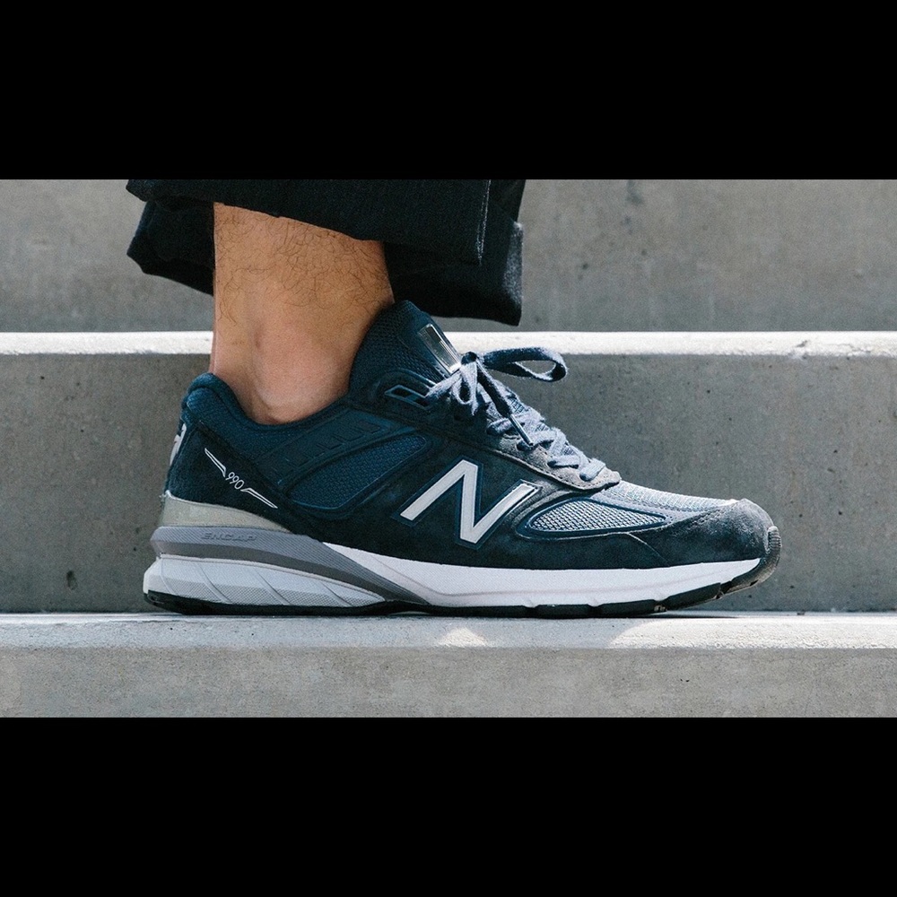New Balance 990v5 made in USA in Navy blue